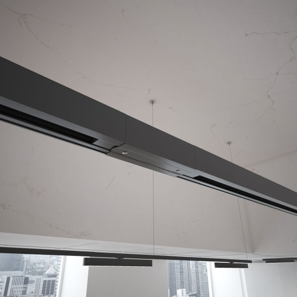 Коннектор прямой для трехфазного шинопровода черный IP20 (a039507) Elektrostandard