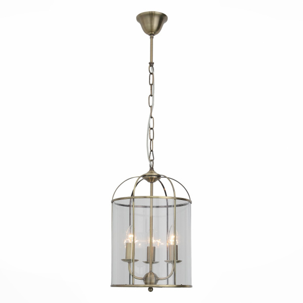 Люстра подвесная Бронза/Прозрачный E14 3*40Вт SL267.303.03 ST LUCE