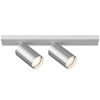 Потолочный светильник 2*GU10 10Вт Белый и Хром IP20 FOCUS S C051CL-2WCH Technical