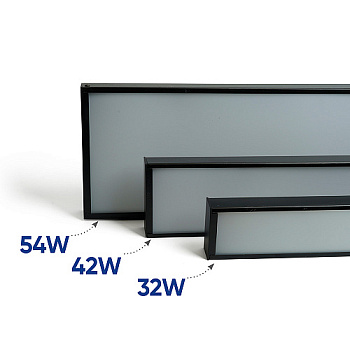 Светодиодный светильник 42 Вт 3360Lm 4000K,  матовый, черный  1200*35*100мм1200*35*100мм AL4030  Feron