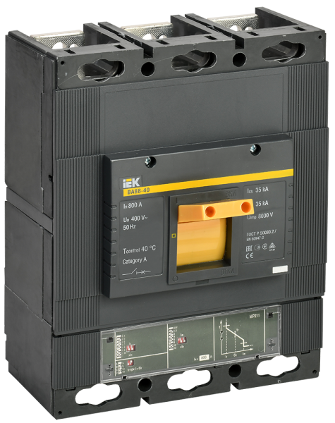 Выключатель автоматический ВА88-40 3П 800А 35кА с электронным расцепителем MП 211 IEK