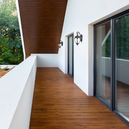 Настенный светильник (бра) 60Вт Бронза Антик IP44 Fleur O414WL-01BZ Outdoor Maytoni