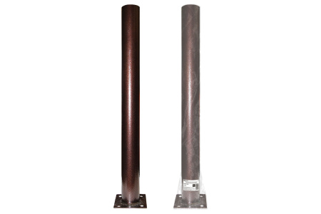 Опора металлическая садово-парковая, h=600 мм, d=57 мм, цвет медь TDM