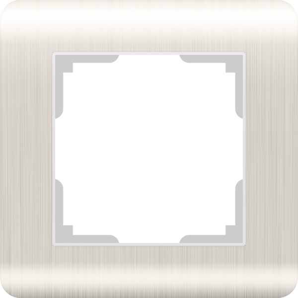 Stream Рамка горизонт/вертик 1 пост . перламутровый IP20 Werkel