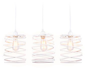 Подвесной светильник в стиле лофт TR8402/3 WH белый E27/3 max 60W 740*210*730 Ambrella Light