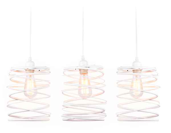 Подвесной светильник в стиле лофт TR8402/3 WH белый E27/3 max 60W 740*210*730 Ambrella Light