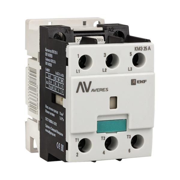 Контактор КМЭ 25А 230В АС AVERES EKF