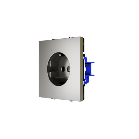 Розетка встраиваемая Voltum S70 с заземлением 16А, (шелк)