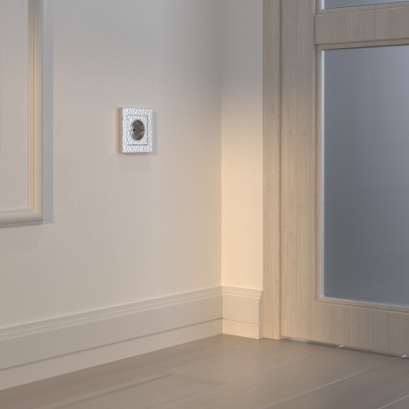 Hammer Механизм розетки без лицевой панели СУ 1 мест. с зазем. и шторками 16А серебряный IP20 Werkel