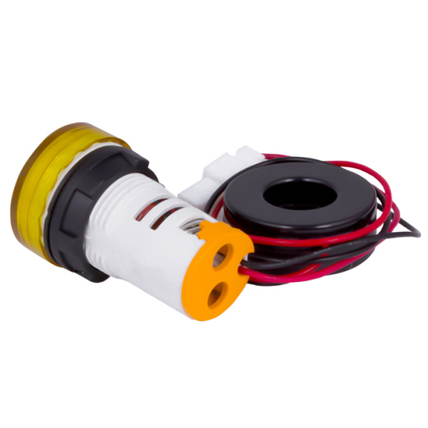 Индикатор значения тока и напряжения желтый ED16-22AVD 100А PROxima в комплекте с трансформатором тока EKF