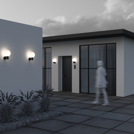 Настенный светильник (бра) 60Вт Черный IP54 Bold O598WL-01B Outdoor Maytoni