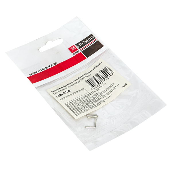 Наконечник штыревой втулочный НШв 0,5-8 (уп5шт) PROxima EKF Наконечник штыревой втулочный НШв 0,5-8 (уп5шт) PROxima EKF