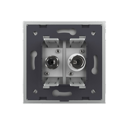 Розетка ТВ/Спутниковая SAT Серая Livolo