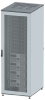 Напольный 19" IT-корпус ДКС серии CQE 47U 600х2200х600, двери перфорированная+перфорированная, панели для крыши, кабельный ввод,RAL7011/7035 DKC