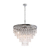 Подвесной светильник 9*E14 40Вт Хром IP20 Linn MOD091PL-09CH Maytoni
