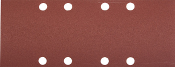 Лист шлифовальный "Мастер", 8 отверстий, для ПШМ на зажимах, Р180, 93х230мм, 5шт ЗУБР