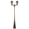 Светильник садово-парковый Feron 6214/PL6214 столб 2*100W E27 230V, черное золото