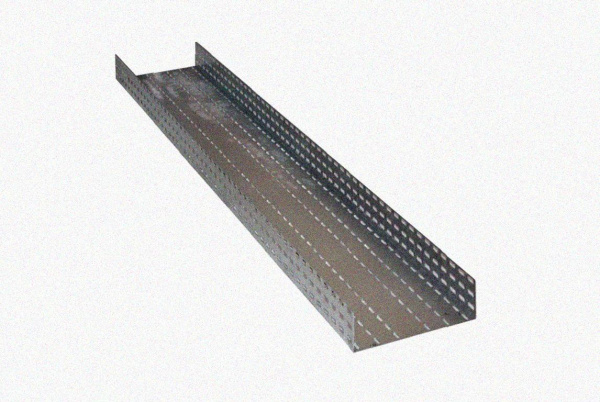 Лоток перфорированный ЛМ 100х100х3000 УТ1,5, горячее цинкование, S1,0