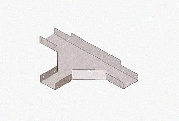 Лоток тройниковый замковый глухой ОТЗГ 50х50 УХЛ1, оцинкованный лист S1,0