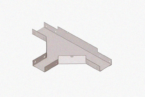 Лоток тройниковый замковый глухой ОТЗГ 50х50 УХЛ1, оцинкованный лист S1,0