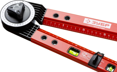 Уровень-угломер "Мастер" складной, 2 ампулы (1 поворотная), точность 1мм/м, 500мм ЗУБР
