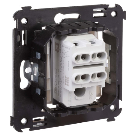 Перекрестный переключатель одноклавишный в стену, "Avanti", "Белое облако" DKC