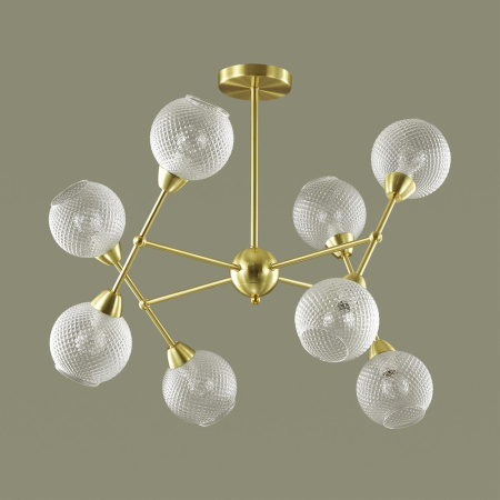 Люстра на штанге E14 220V EVERLY золотой B LUMION