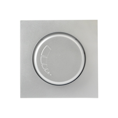 Валенсия Лицевая панель светорегулятора 600W 220В сталь EKF