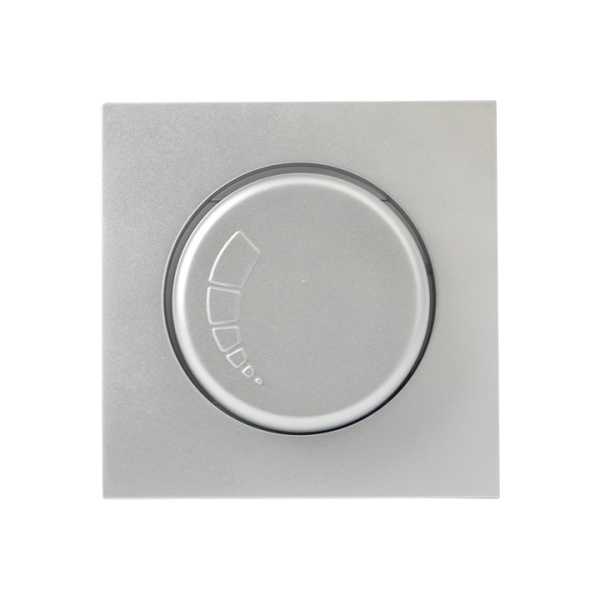 Валенсия Лицевая панель светорегулятора 600W 220В сталь EKF