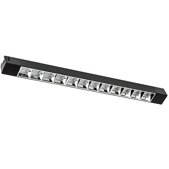 Светильник-прожектор св/д трековый 30W 4000K 2500 Лм черный линейный ULB-Q282 Volpe