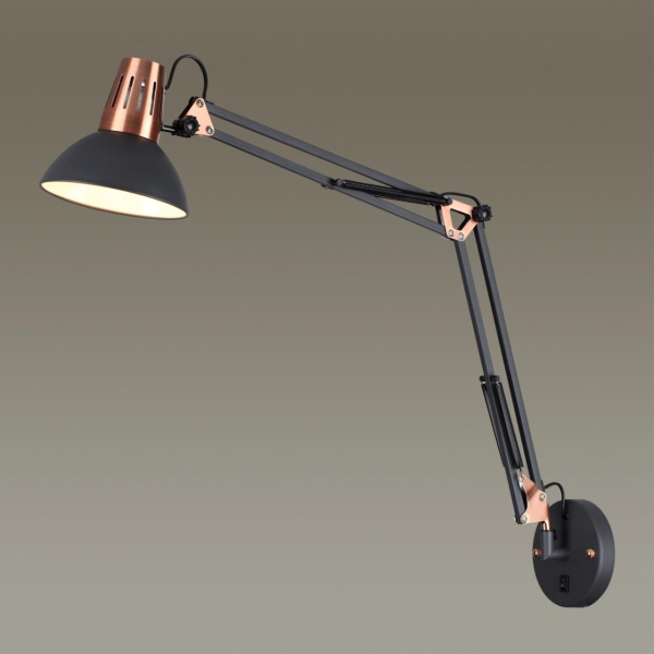 Бра-трансформер с выключателем E27 60W 220V KAPAL черный,медный ODEON LIGHT