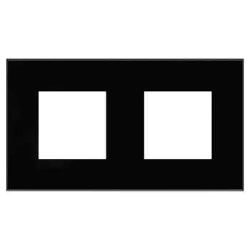 Рамка "Avanti", "Черный квадрат", 2 поста (4 мод.) DKC