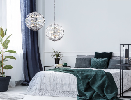 Подвесной светильник 12*E14 40Вт Хром IP20 Palla MOD092PL-12CH Maytoni