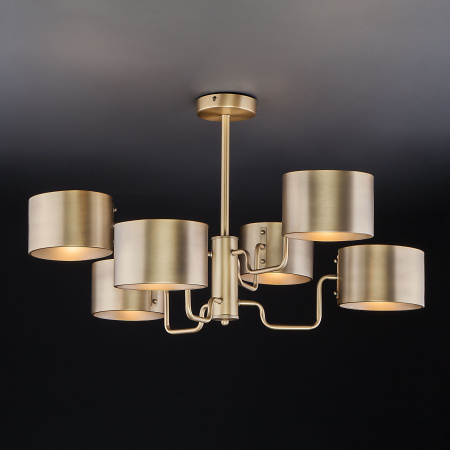 Люстра в стиле лофт 6*E14 60Вт античная бронза IP20 Pallada (293/6 античная бронза) Bogate's