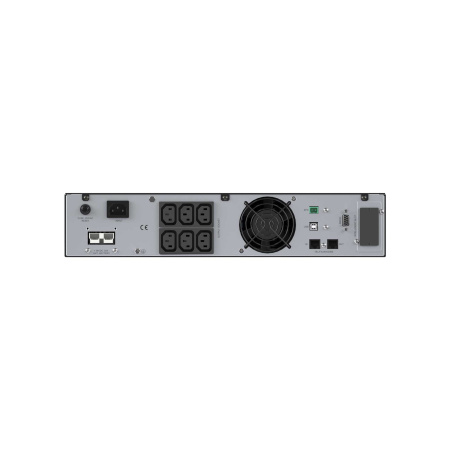 Онлайн ИБП ДКС серии Small Rackmount, 1000 ВА/900 Вт, 1/1, 6xIEC C13,EPO, USB, RS-232, Rack 2U, без АКБ, 9Ач DKC