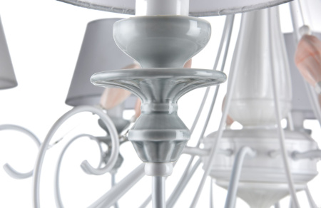 Люстра 8*E14 40Вт Жемчужный белый IP20 Adelia ARM540-08-W Maytoni