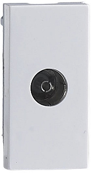 Donel Розетка TV, 1мод., бел. (22.5х45мм), серия (тип) DEC