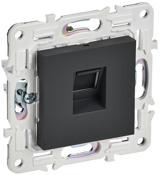 SKANDY Розетка компьютерная RJ45 кат.5E SK-K01G графит IEK