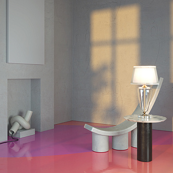 Настольный светильник 1*E27 40Вт Латунь IP20 Verre Z005TL-01BS Maytoni