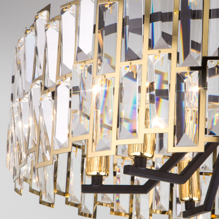 Умный потолочный светильник 8*E14 60Вт золотой, черный IP20 Zolletta (339/8 золото / черный) Bogate's