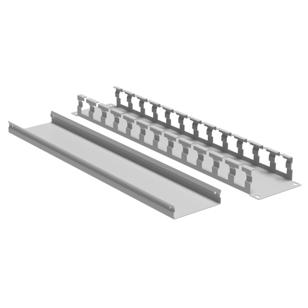Кабельный органайзер с крышкой 2U, глубина 40 мм, для 19" IT-корпусов, RAL7035 DKC