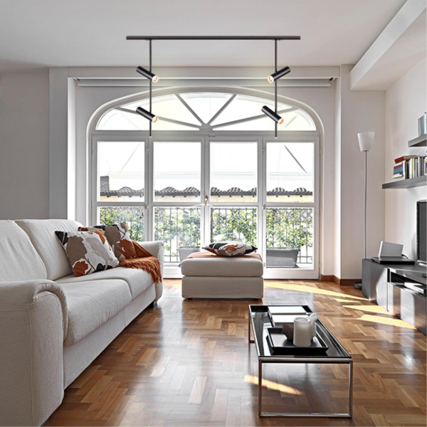 Св-к трековый однофазный IP20 GU10 2*50W 220V BATRA черный NOVOTECH