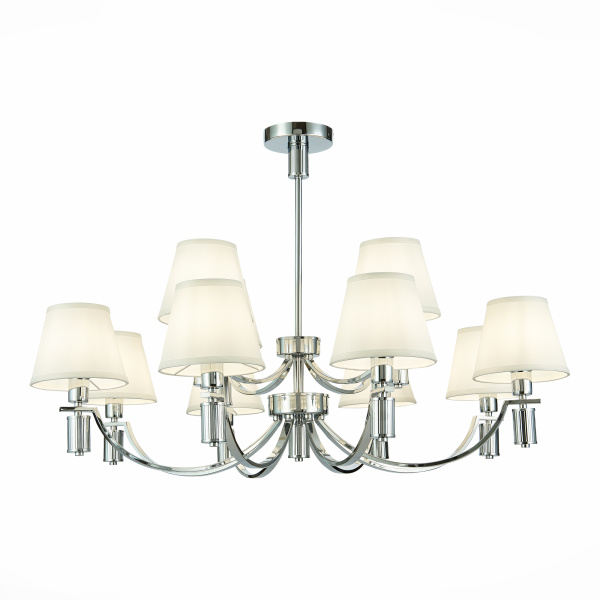 Люстра подвесная Хром/Белый E14 12*40Вт SLE111303-12 EVOLUCE