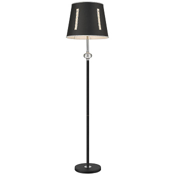 Торшер Черный/Черный, Прозрачный E27 1*40Вт WE392.01.025 WERTMARK