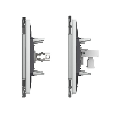 Розетка ТВ/ТЛФ Серая Livolo