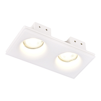 Светильник встраиваемый из гипса Белый GU10 2*50Вт IP20 L200xW100xH45 180-240В Без ламп ST254.328.02 ST LUCE