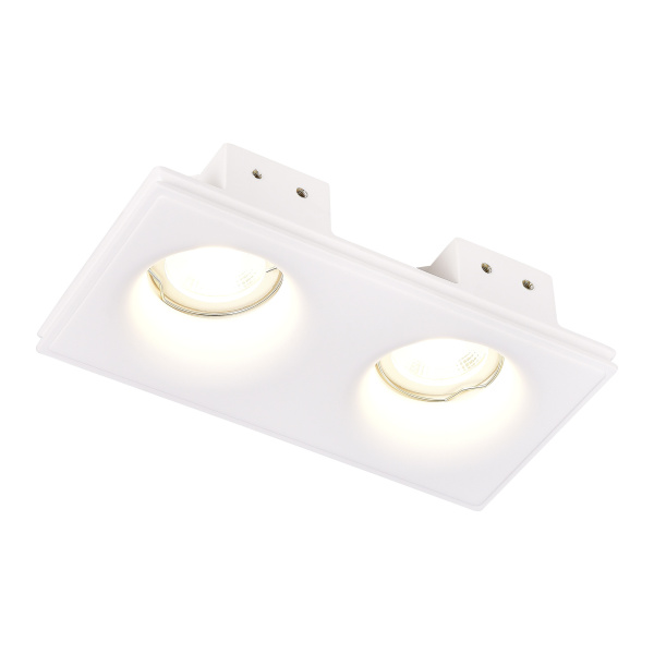 Светильник встраиваемый из гипса Белый GU10 2*50Вт IP20 L200xW100xH45 180-240В Без ламп ST254.328.02 ST LUCE