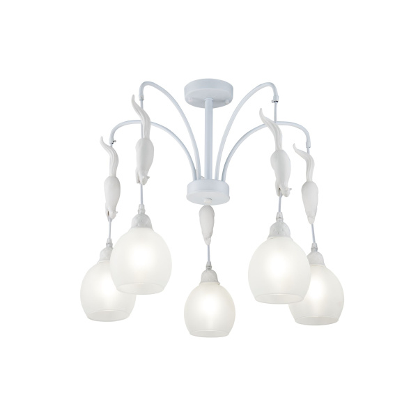 Люстра 5*E14 60Вт Белый IP20 Squirrel FR5010PL-05W Freya