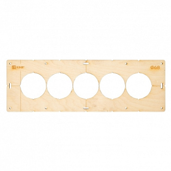 Шаблон для подрозетников c 5 отв, диам, 68 мм Expert EKF