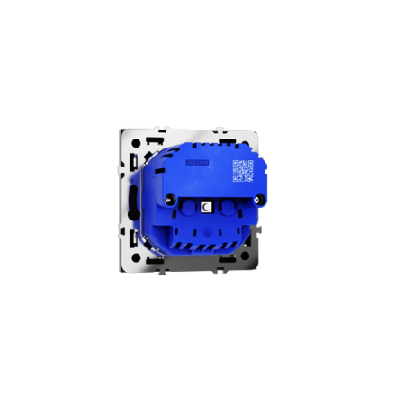 Розетка встраиваемая Voltum S70 с заземлением и защитными шторками, 16А, с USB, A+A, (черный матовый